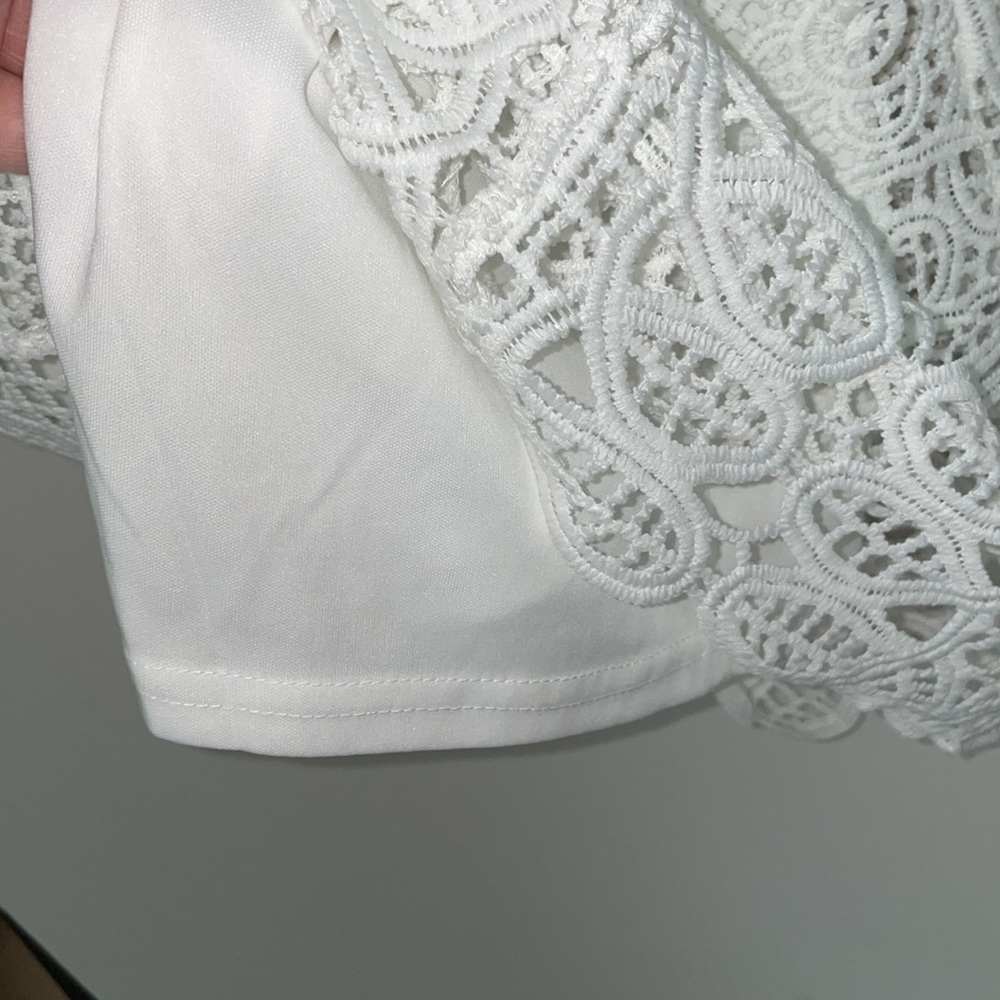 Charlotte Russe strapless dress in size small. Color- Off white - Picture 6 of 6